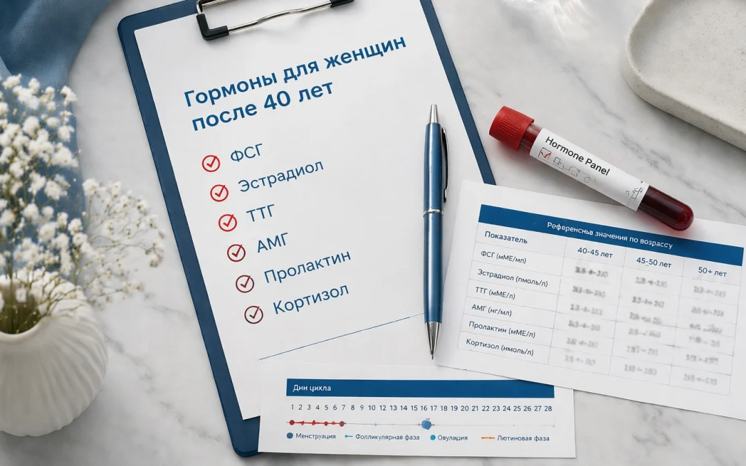Какие гормоны сдать женщине после 40