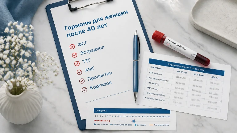 Какие гормоны сдать женщине после 40